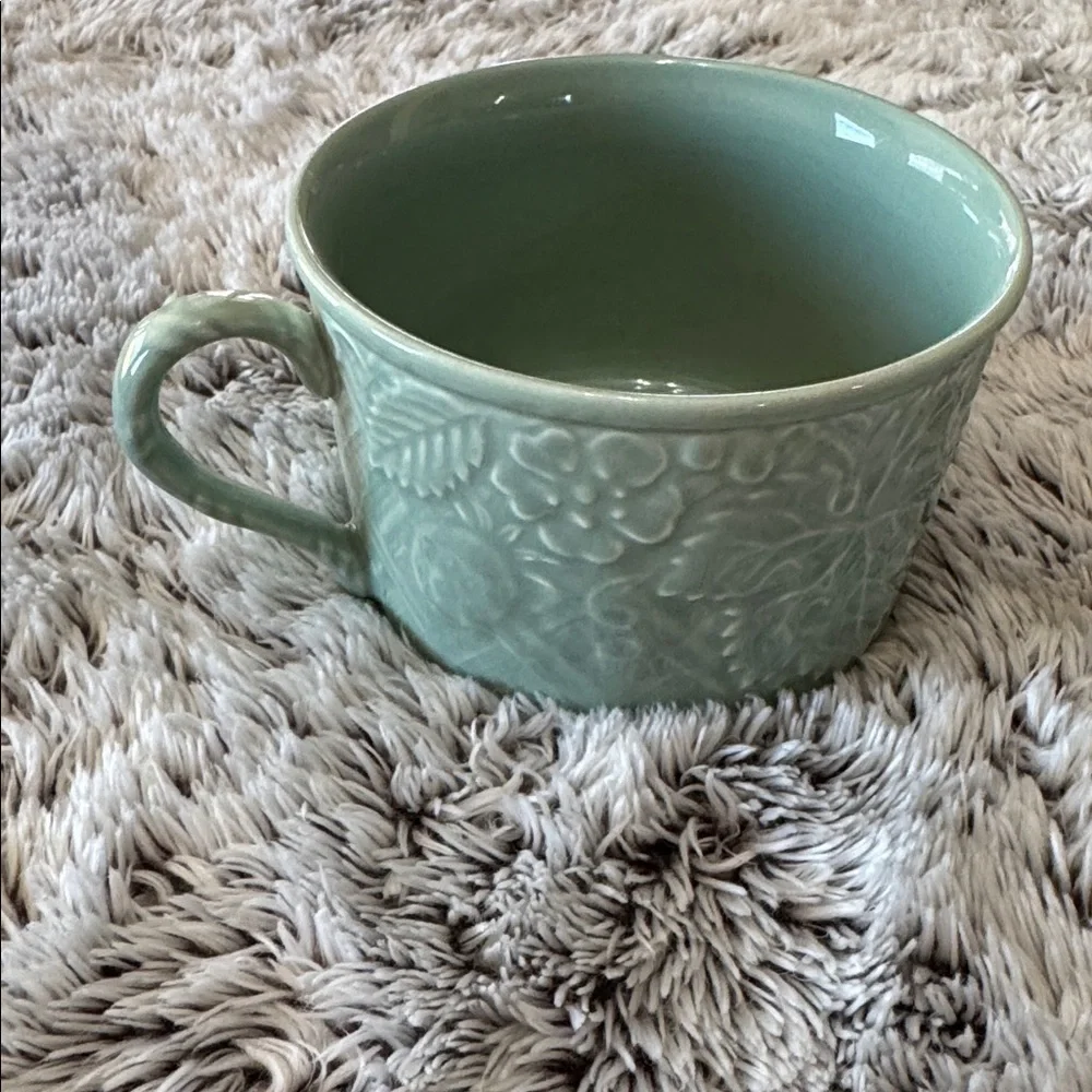 Mikasa English‎ Countryside Celadon DP400 Japan-E Set of 5 Green Tea Cups Mugs